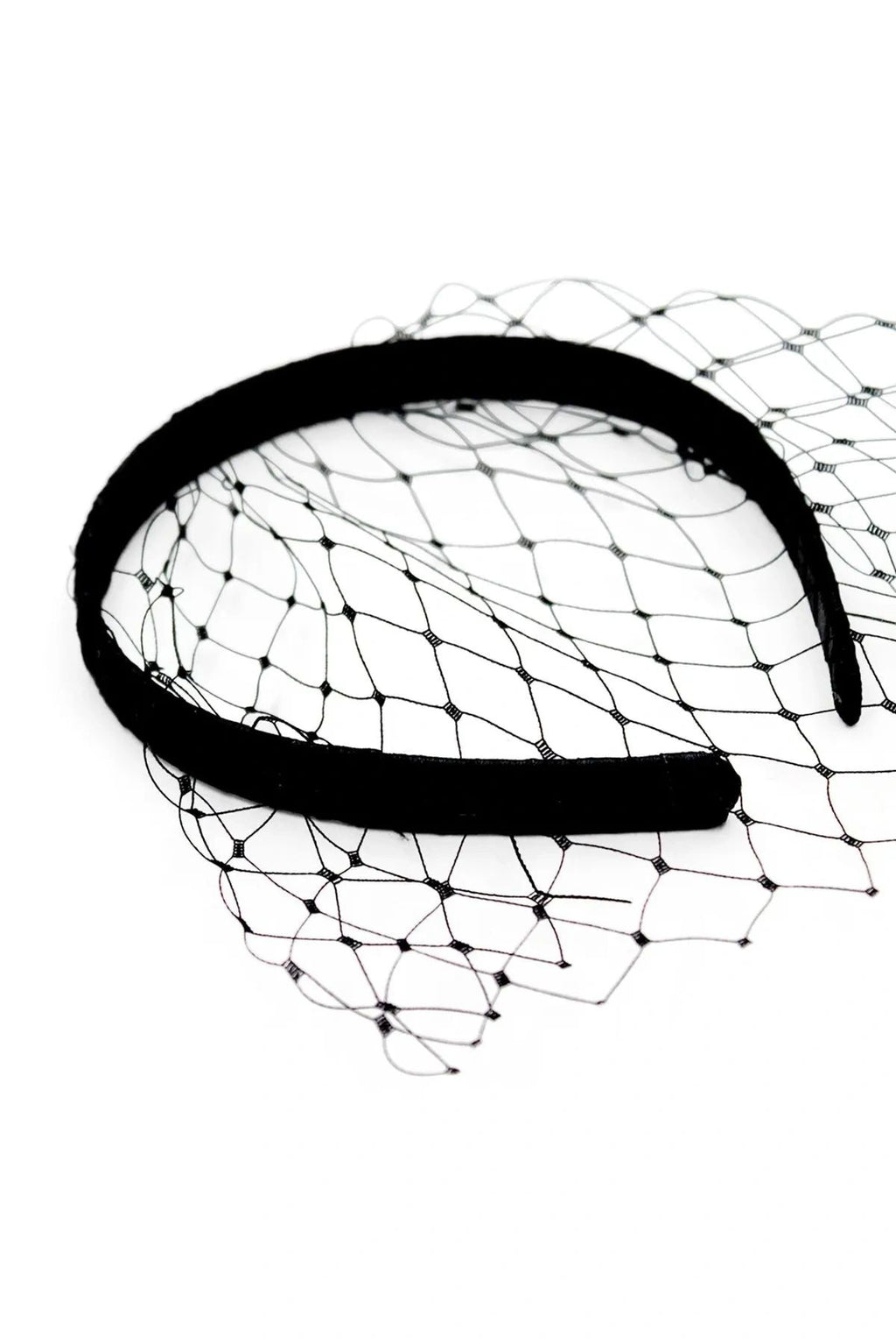 Lucia Veil Black Headband