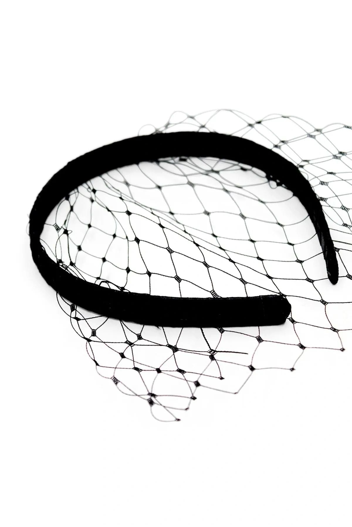 Lucia Veil Black Headband