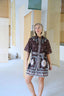 Saddle Bloom Short Dress