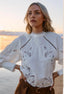 Aven Embroidered Blouse Asst Colours