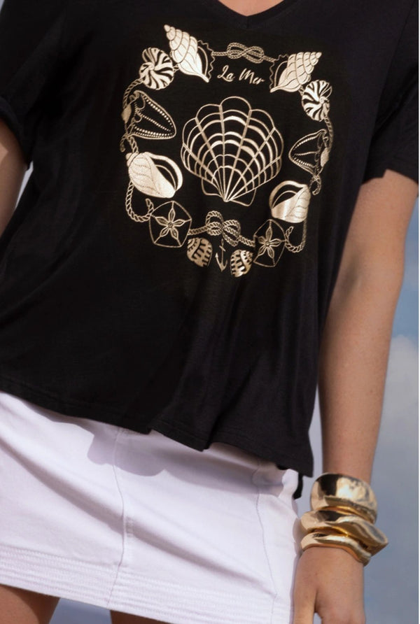 Black Shell Tee