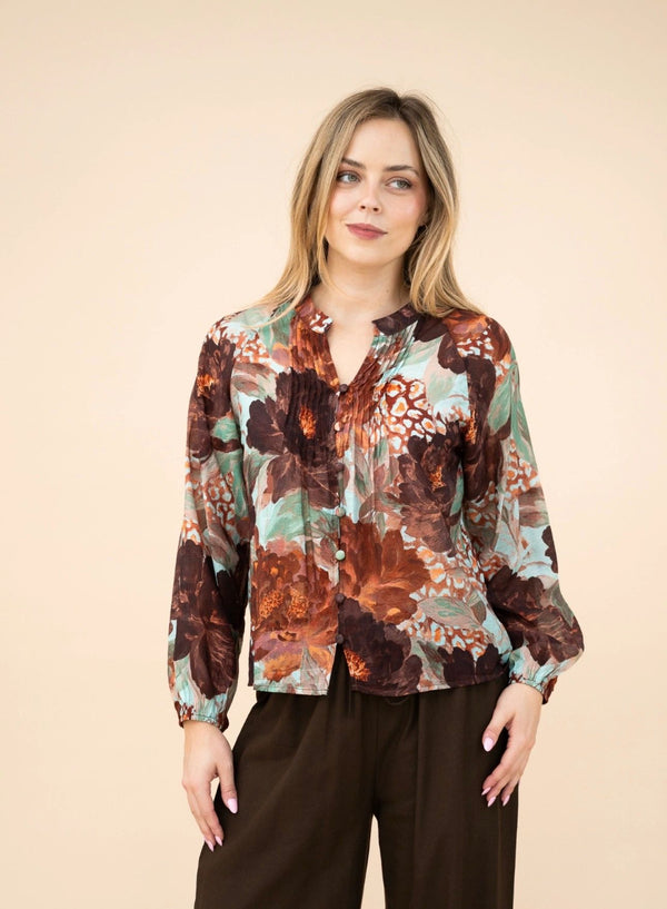 Mocha Bloom Shirt
