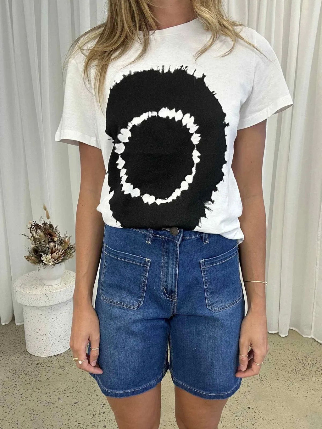 Indigo Patch Pocket Shorts