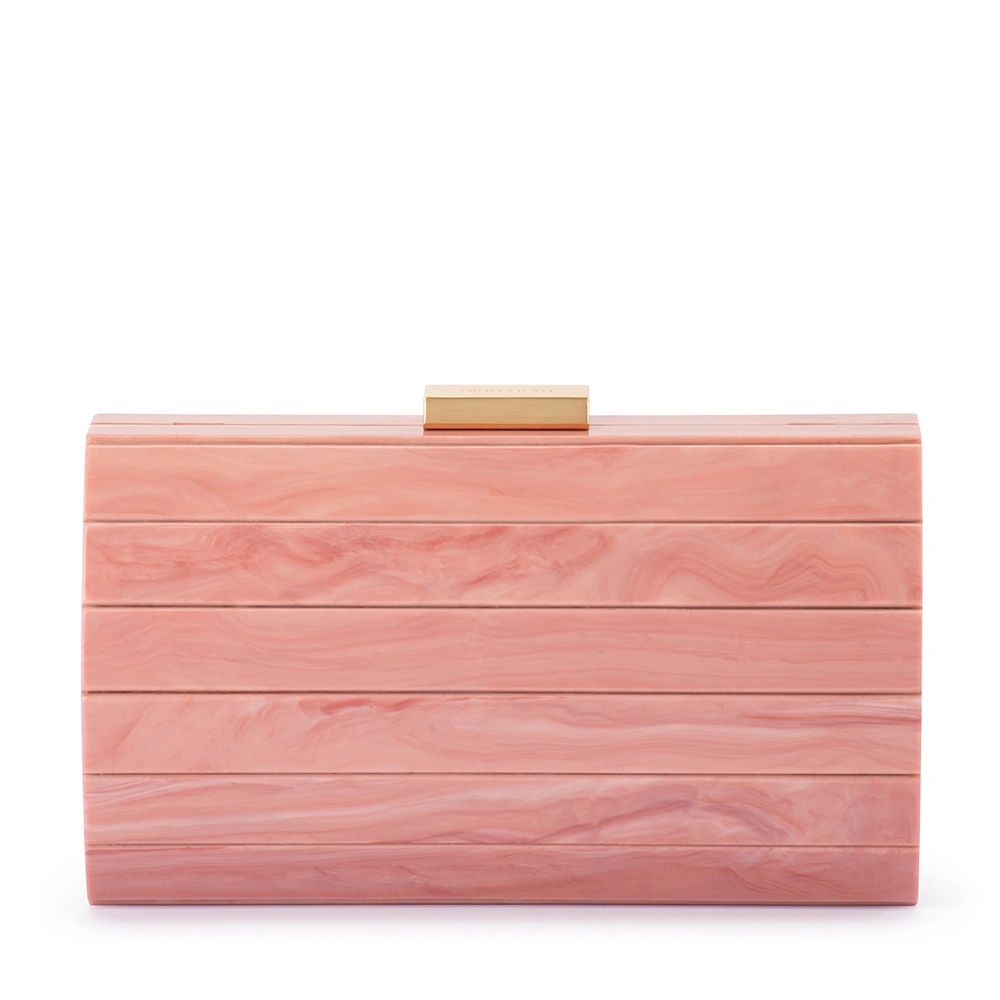 Olga Berg Odette Pink Acrylic Clutch Main image