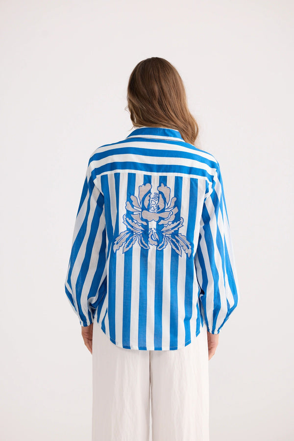 Holiday Isolana Blue Stripe Shirt