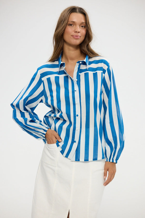 Holiday Isolana Blue Stripe Shirt
