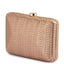 Olga Berg Hannah Textured Clutch Copper