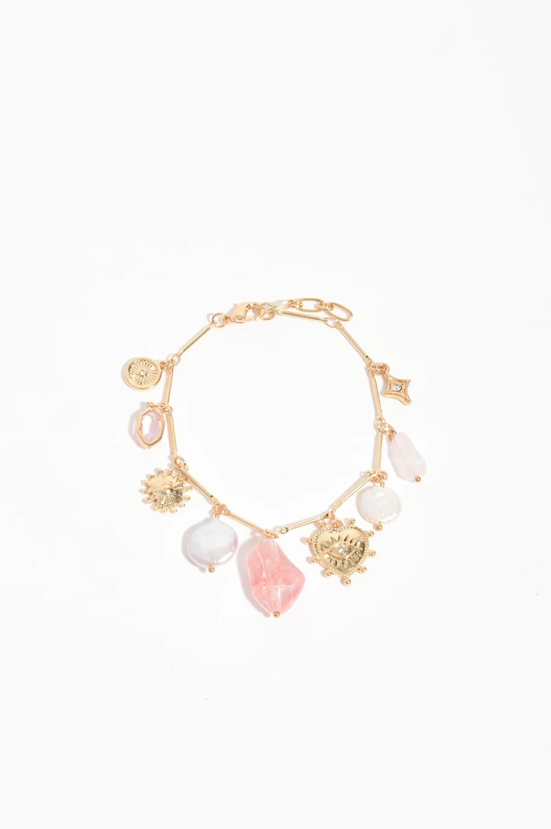Adorne Folklore Linked Charm Bracelet Secondary image