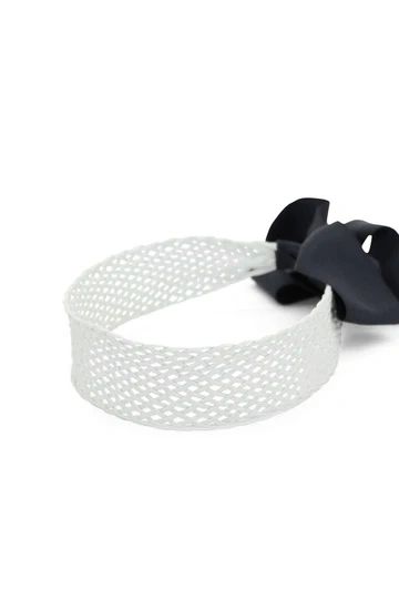 Joyce Headband White/Navy