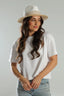 Viola Fedora white/Natural