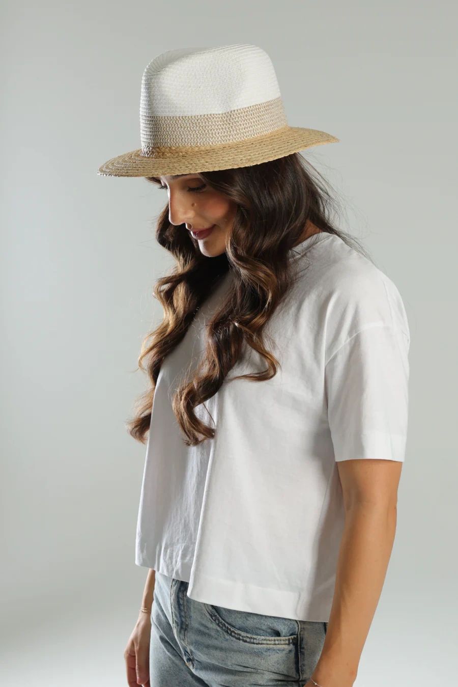 Viola Fedora white/Natural