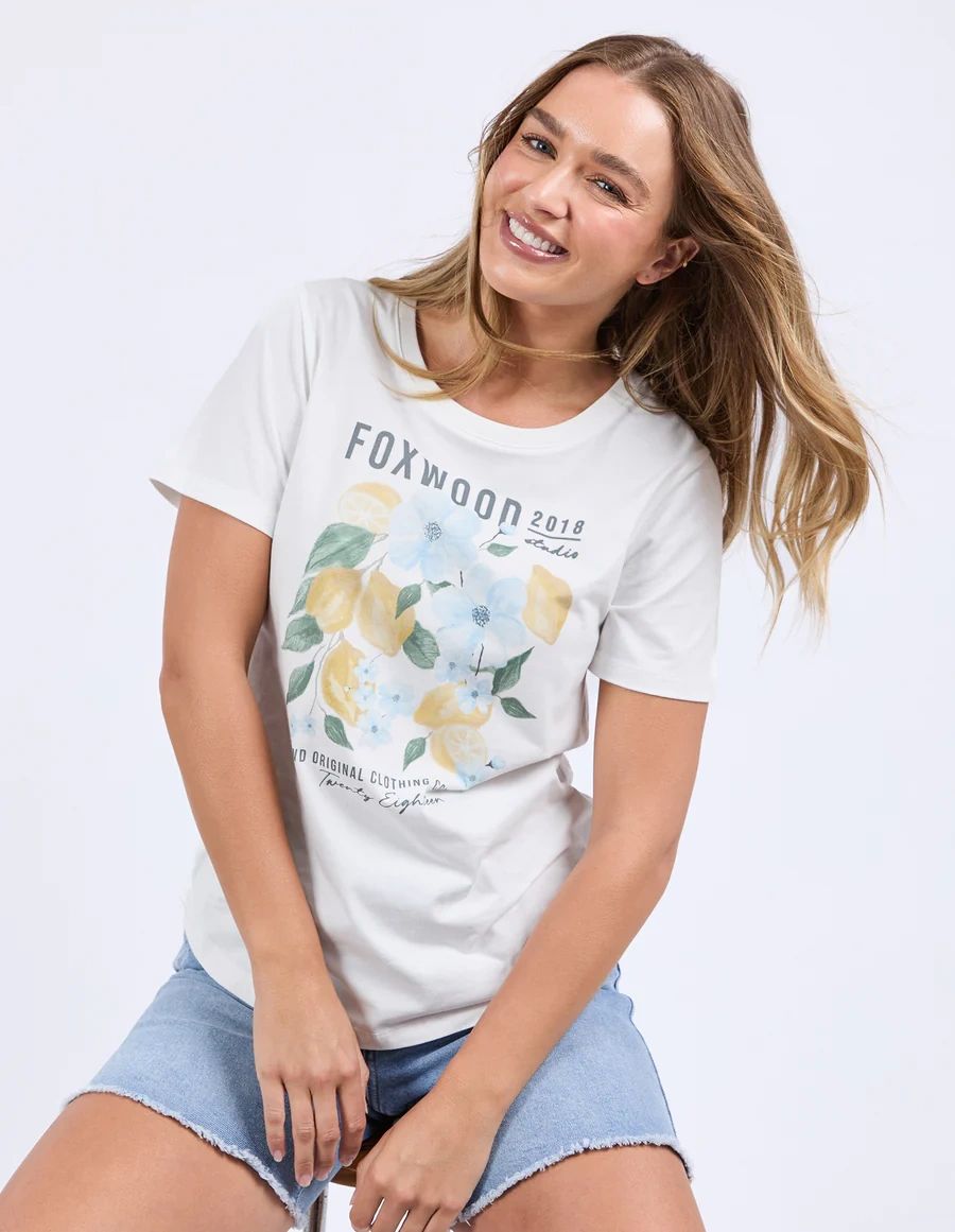 Foxwood Limoncello Vintage White Tee