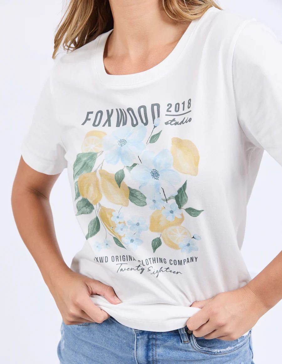 Foxwood Limoncello Vintage White Tee