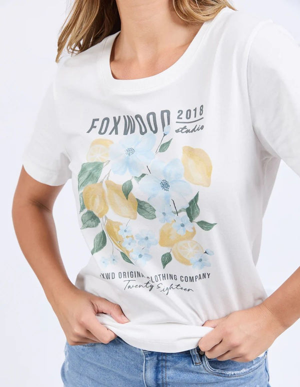 Foxwood Limoncello Vintage White Tee