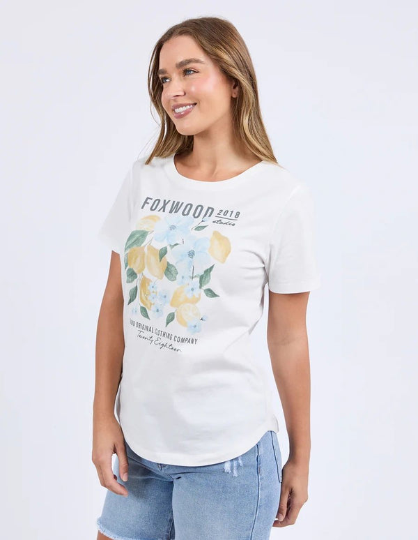Foxwood Limoncello Vintage White Tee