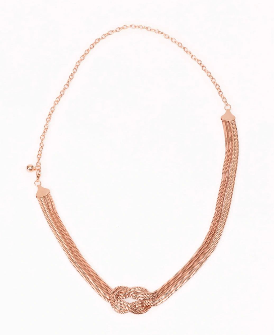 Rose Gold Metal Knot Chain Belt Secondary image