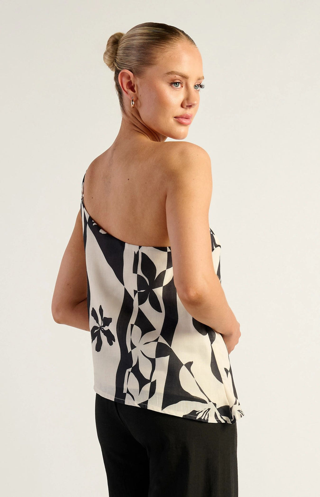Spliced Abstract Print Top Asst Colours