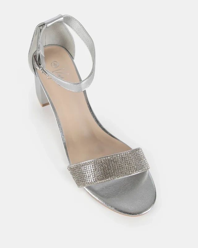 Taryn Silver Heels