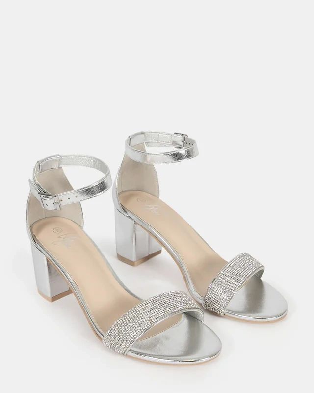 Taryn Silver Heels