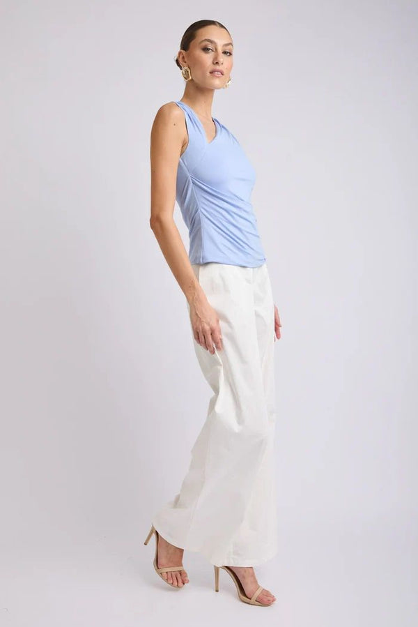 Lorena Asymmetrical Jersey Top Asst Colours