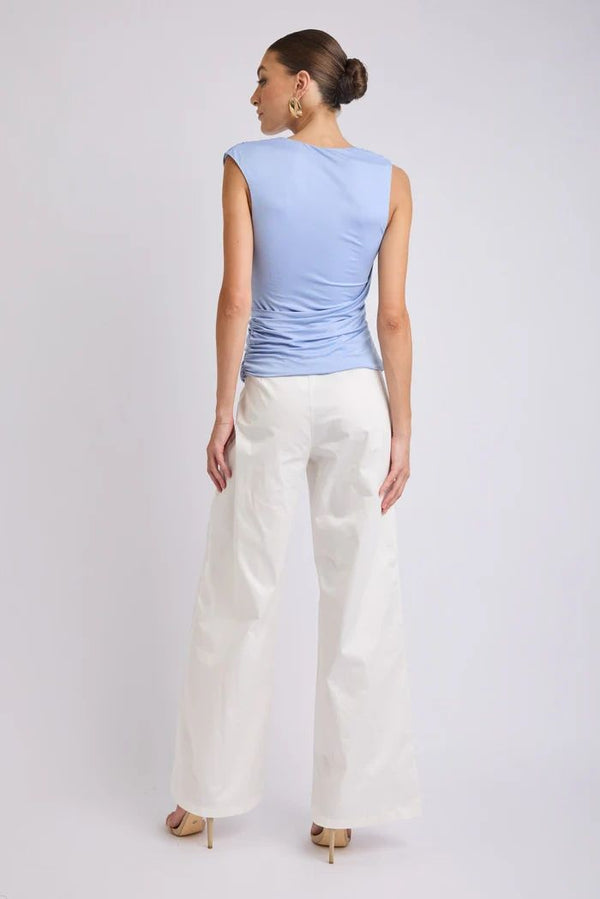 Lorena Asymmetrical Jersey Top Asst Colours
