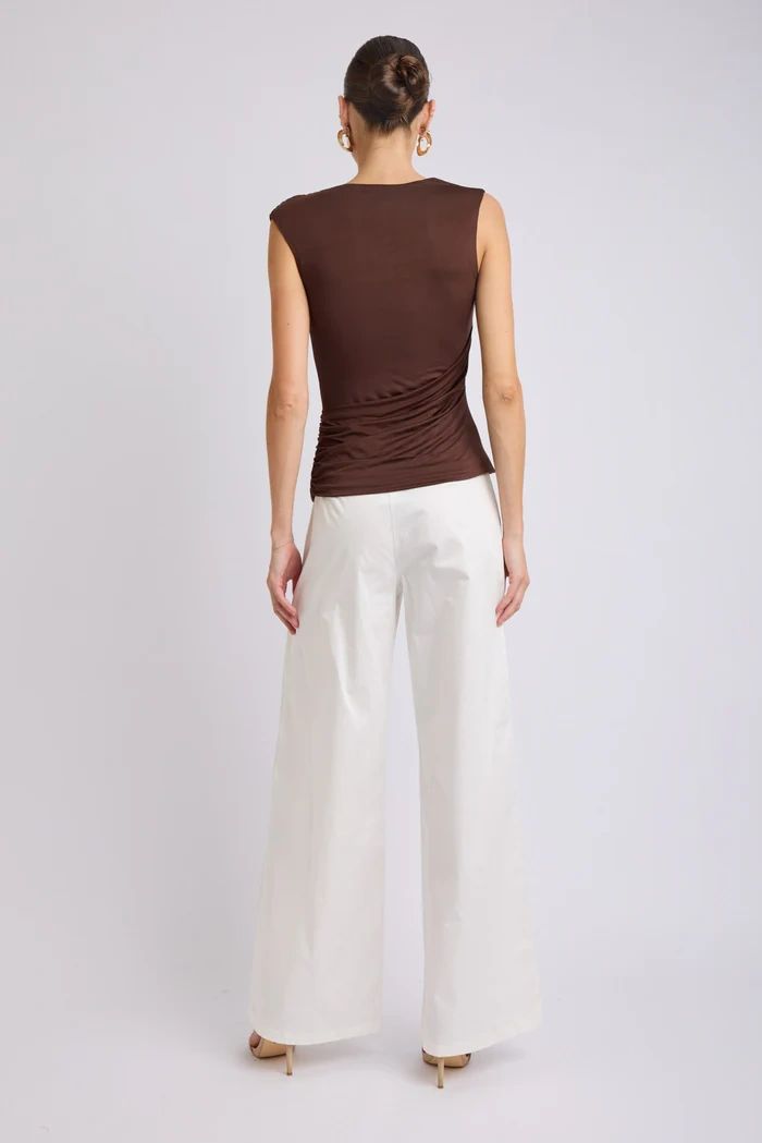 Lorena Asymmetrical Jersey Top Asst Colours Secondary image