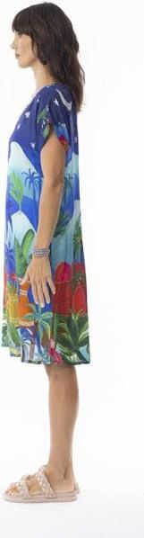 Escape Arabian Nights Short Sleeve Shift Dress