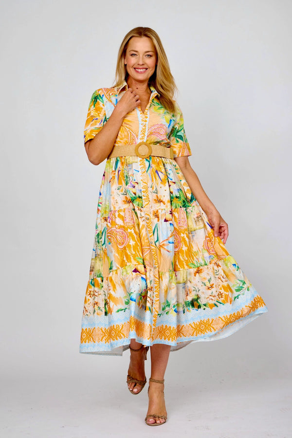 Tropical Print Dress