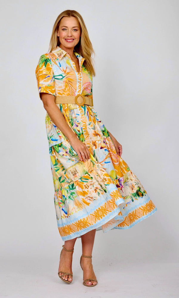 Tropical Print Dress