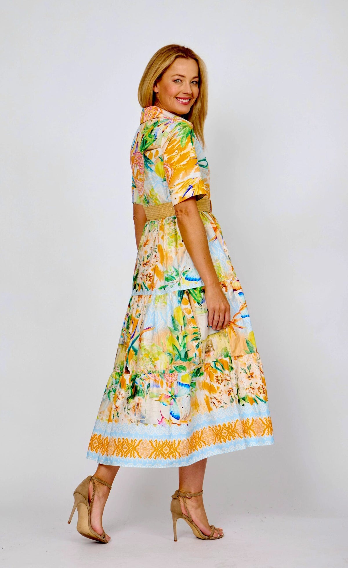 Tropical Print Dress