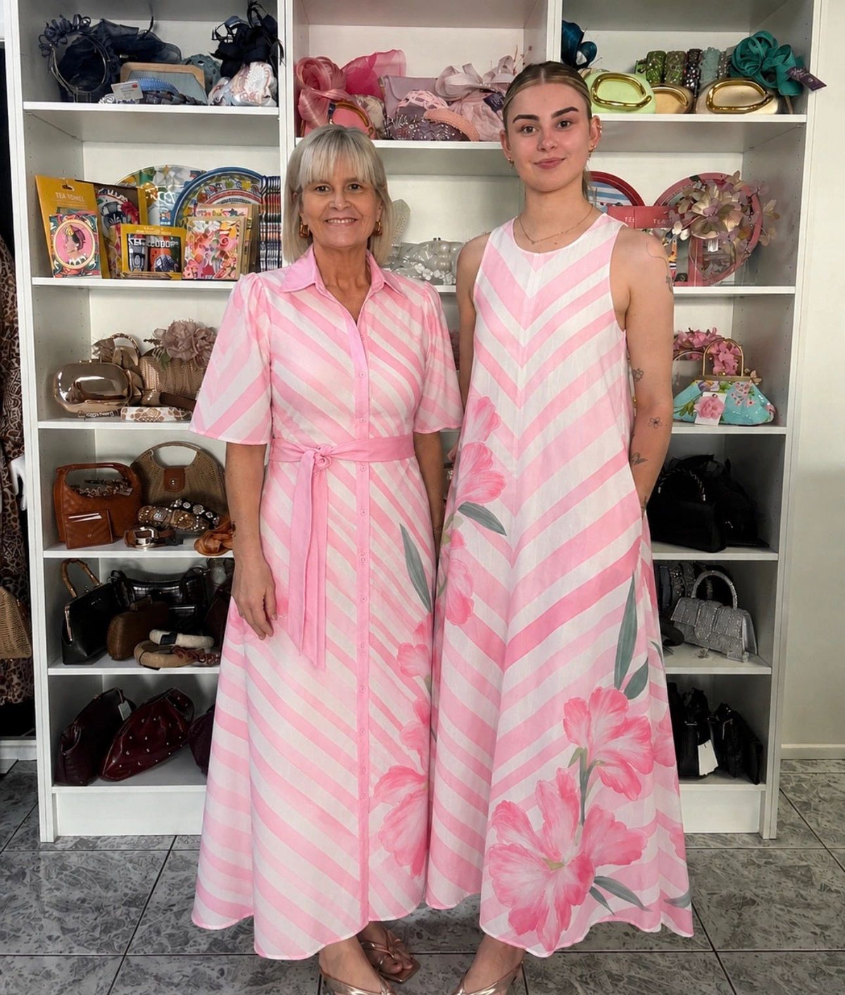 Rosalie Pink Stripe Dress