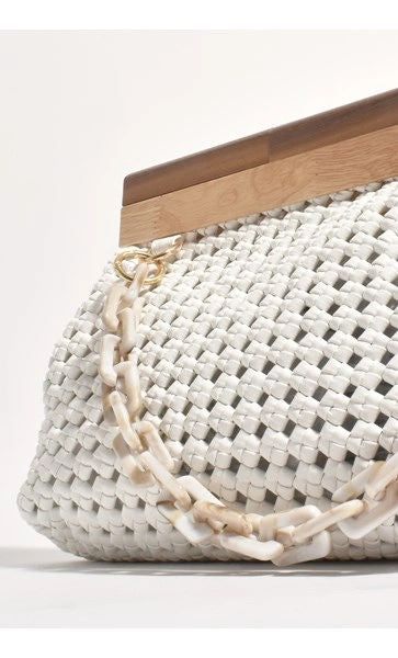 Emilie Knotted Weave Resin Links Clutch