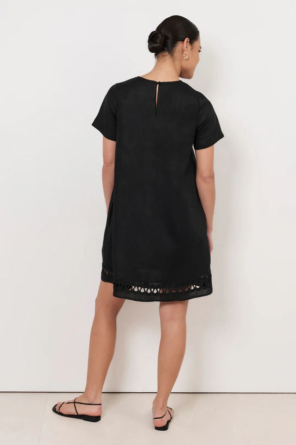 Adorne Lexi Ric Rac Trim Short Dress Asst Colours