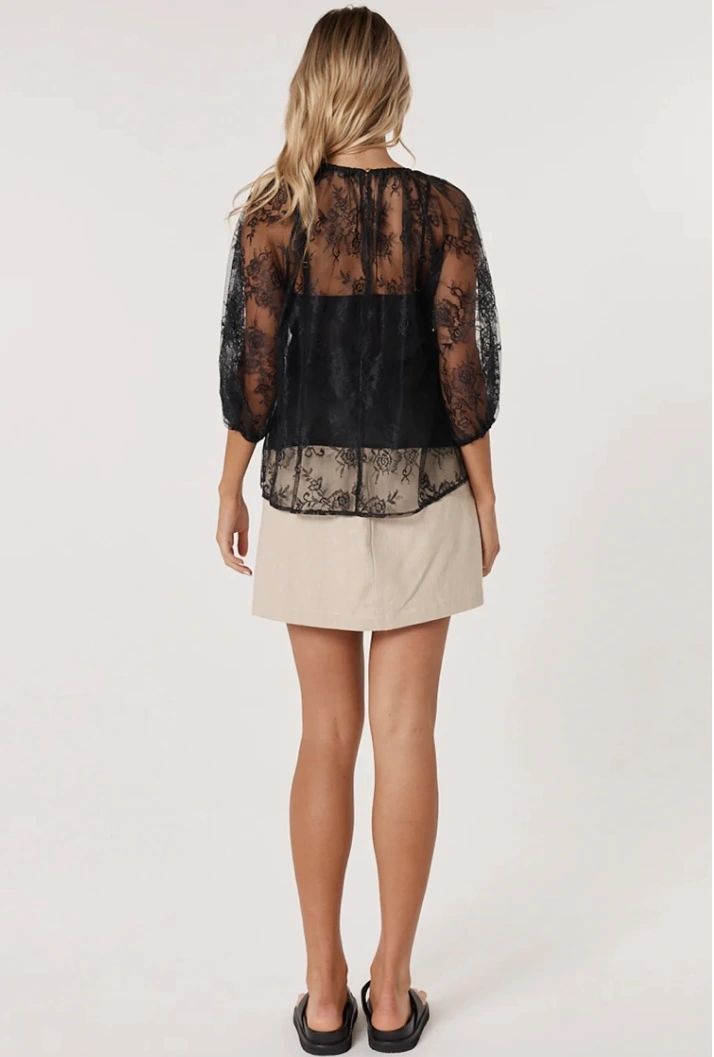 Odyssey Lace Black Blouse