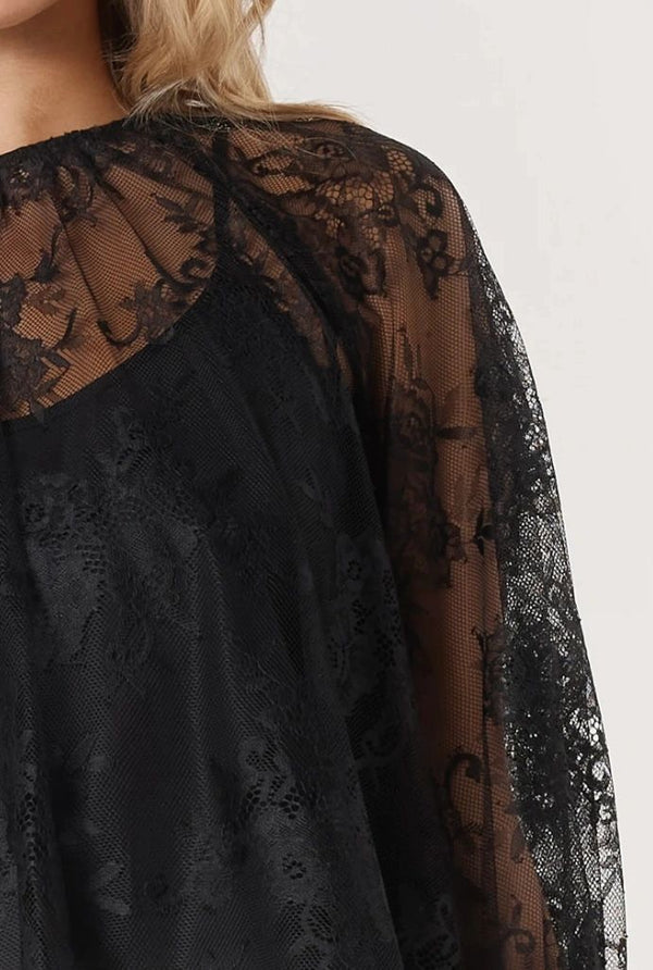 Odyssey Lace Black Blouse