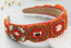 Orange Bejewled Headband