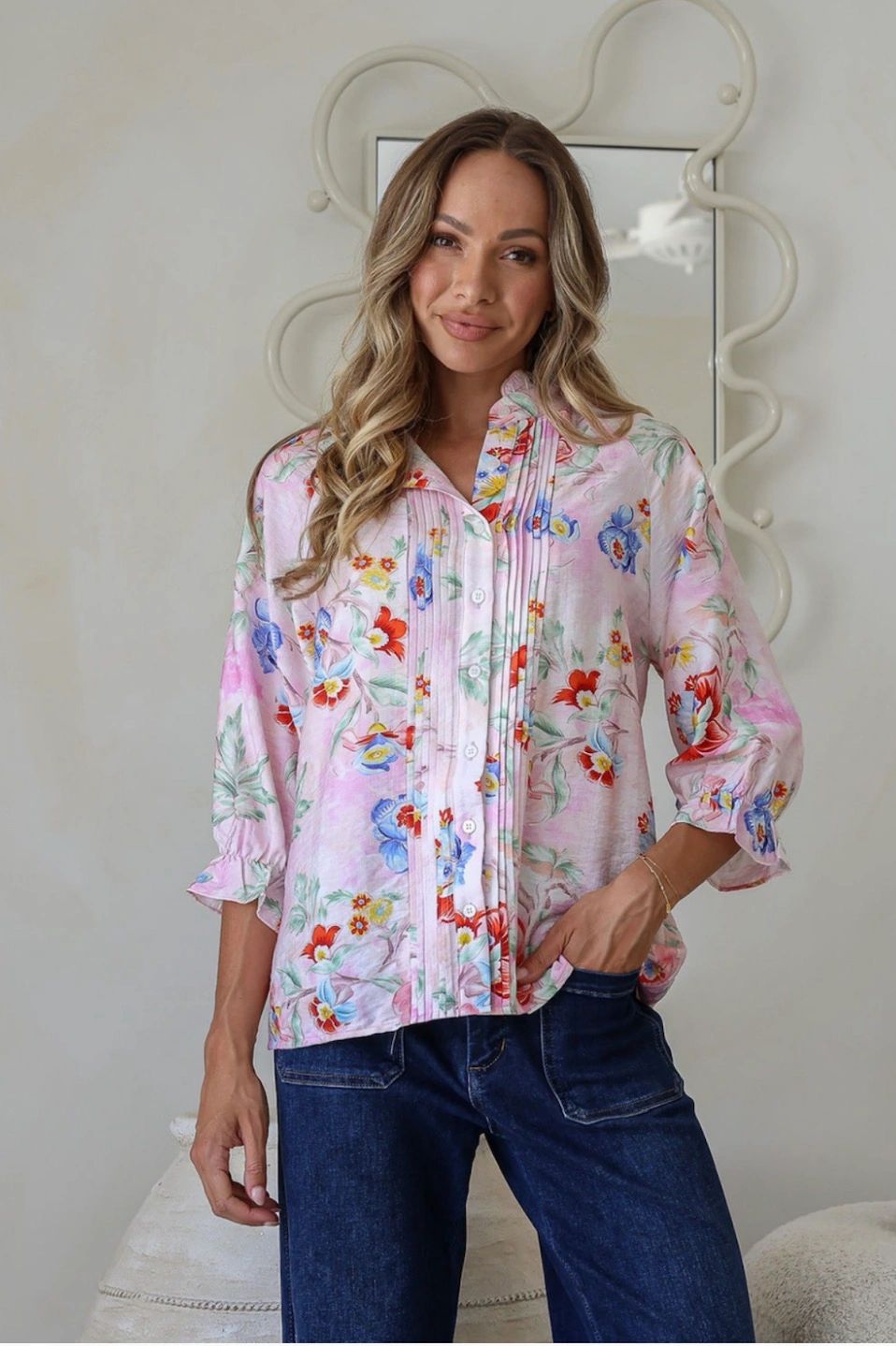 French Flower Blouse Secondary image