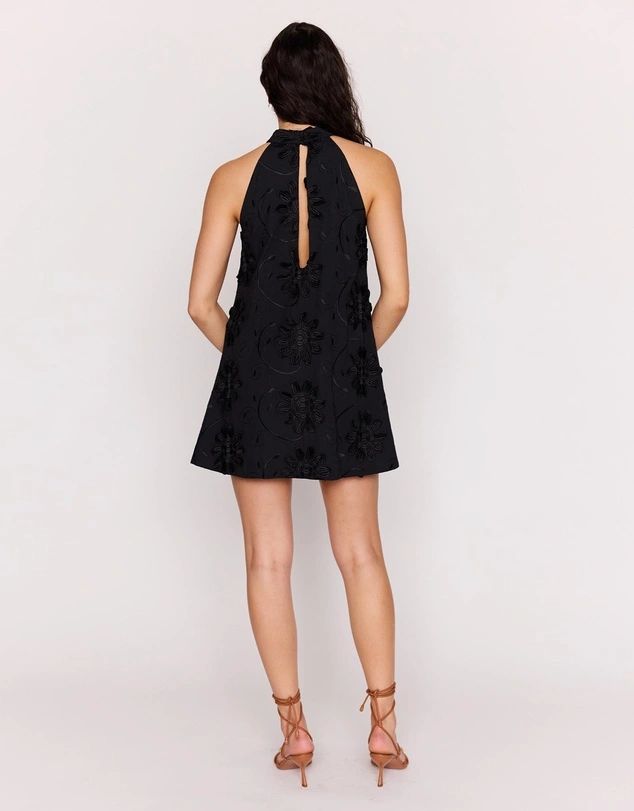 Roma High Neck Mini Dress