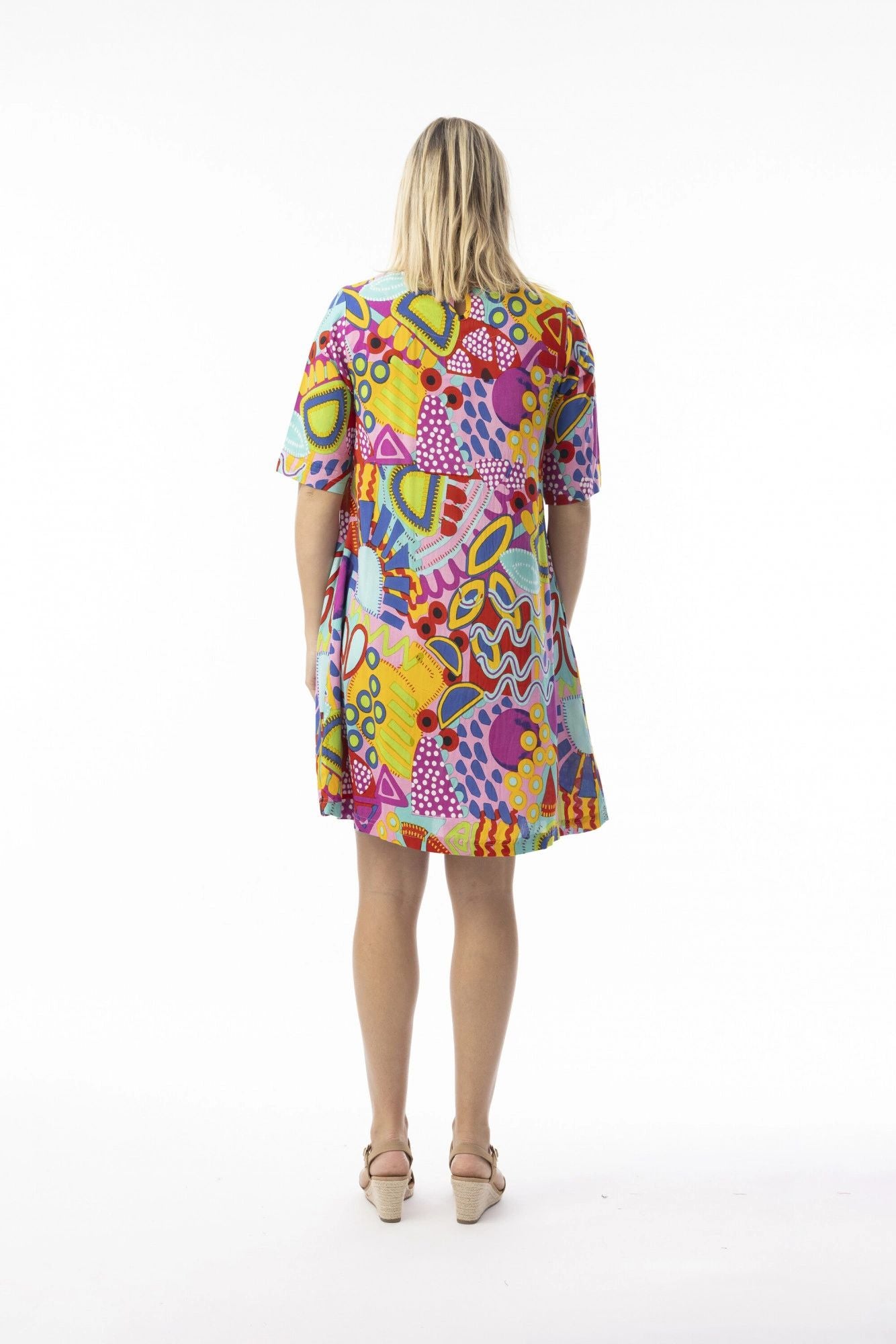 Pop Printed Cotton Dress Secondary image