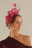 Burgundy Nyla Fascinator