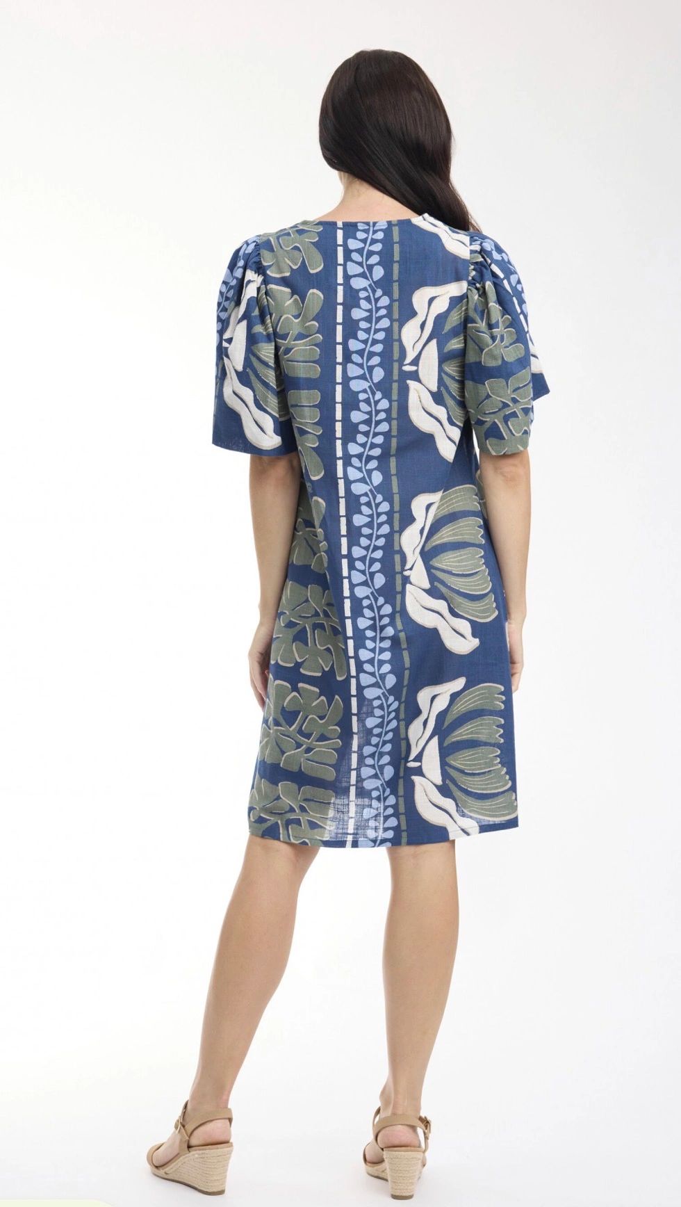 Liberate Blue Puff Sleeve Dress Secondary image
