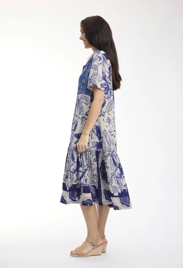 Avignon Patch Long Dress