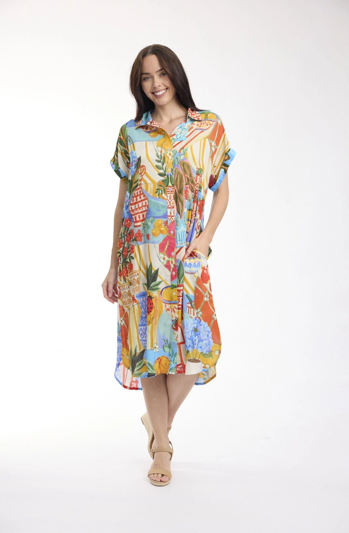 Digital Shirt Picnic Dress Main image