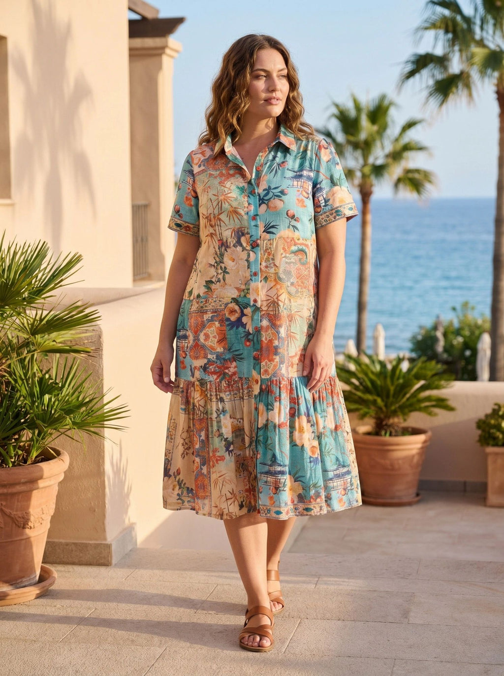 Gordes Patch Long Dress