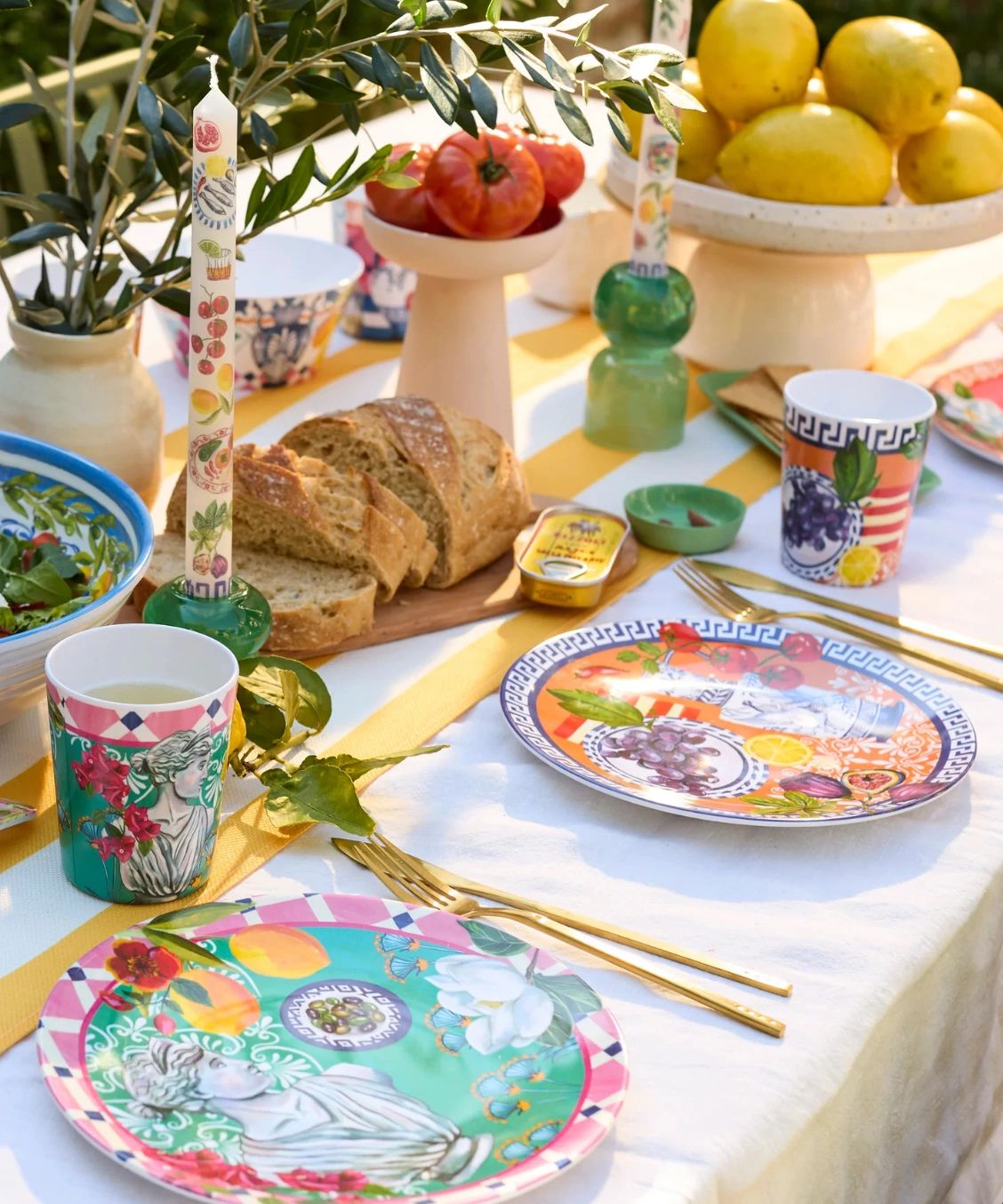 Plate Set Mediterranean Summer