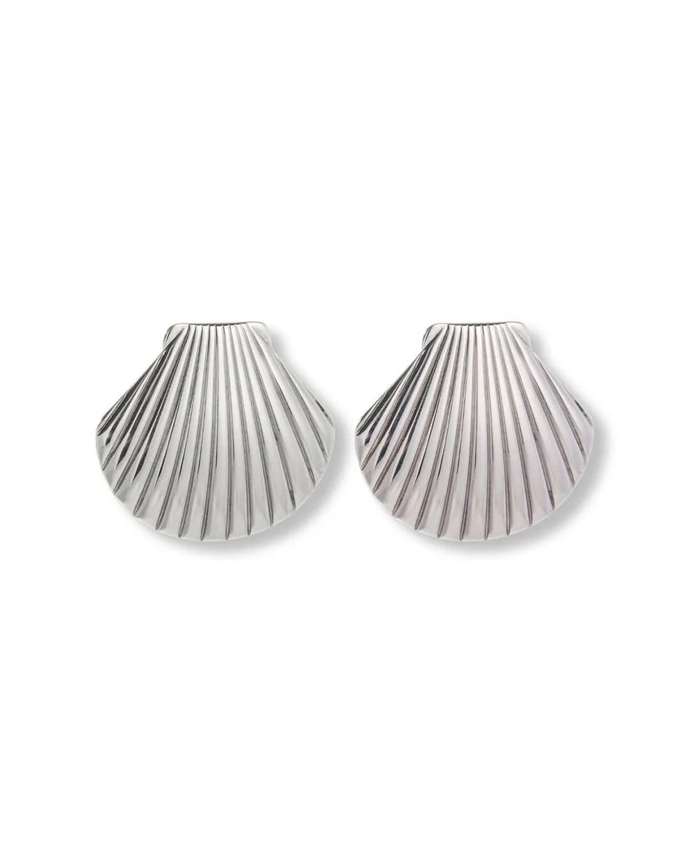 Shell Silver Earrings