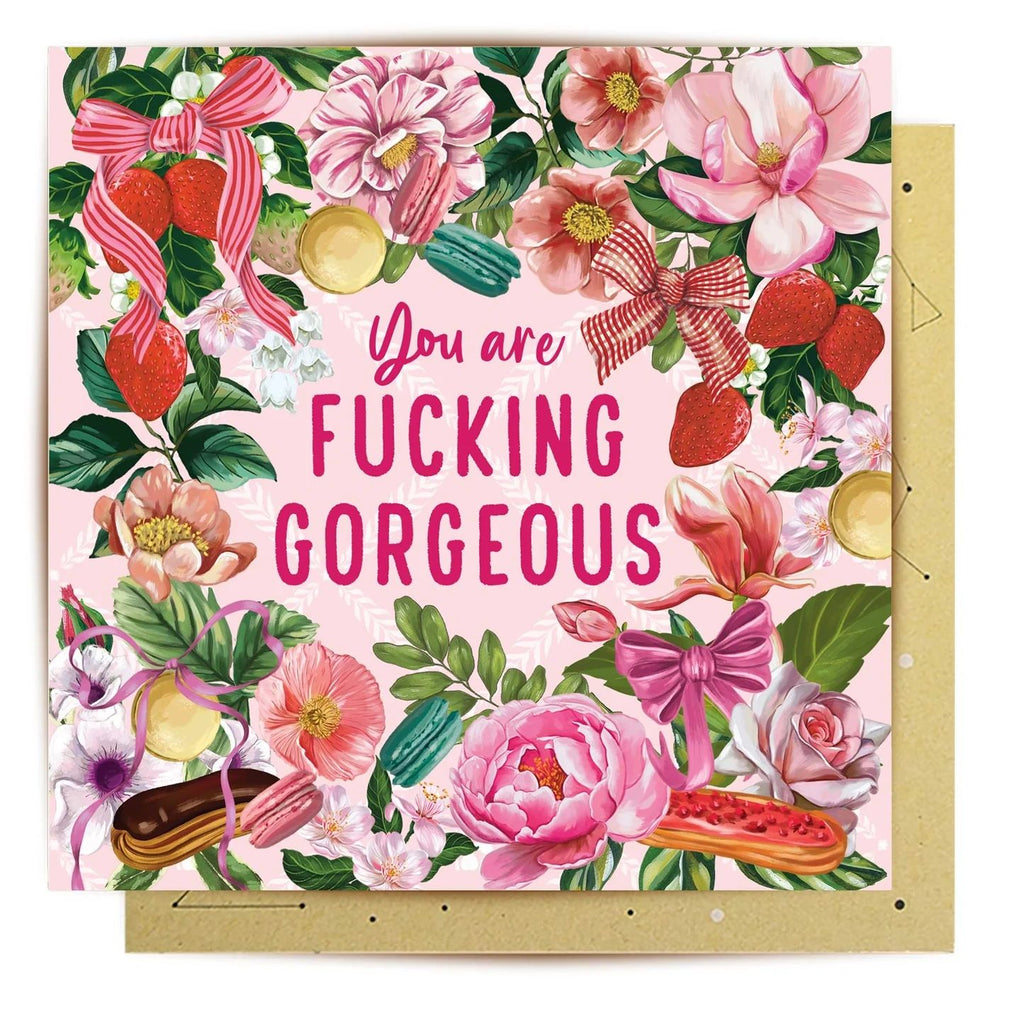 Large Card F*cking Gorgeous Paris