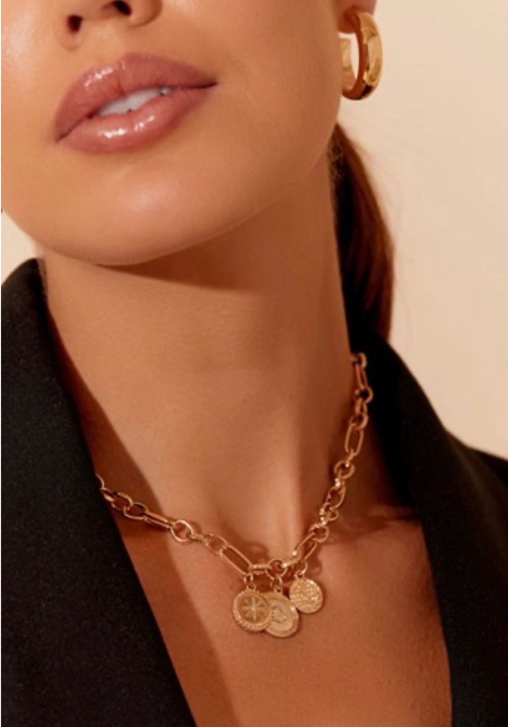 Charm Cluster Short Necklace