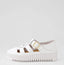 Django and Juliette Baytown White Leather Flat Shoes