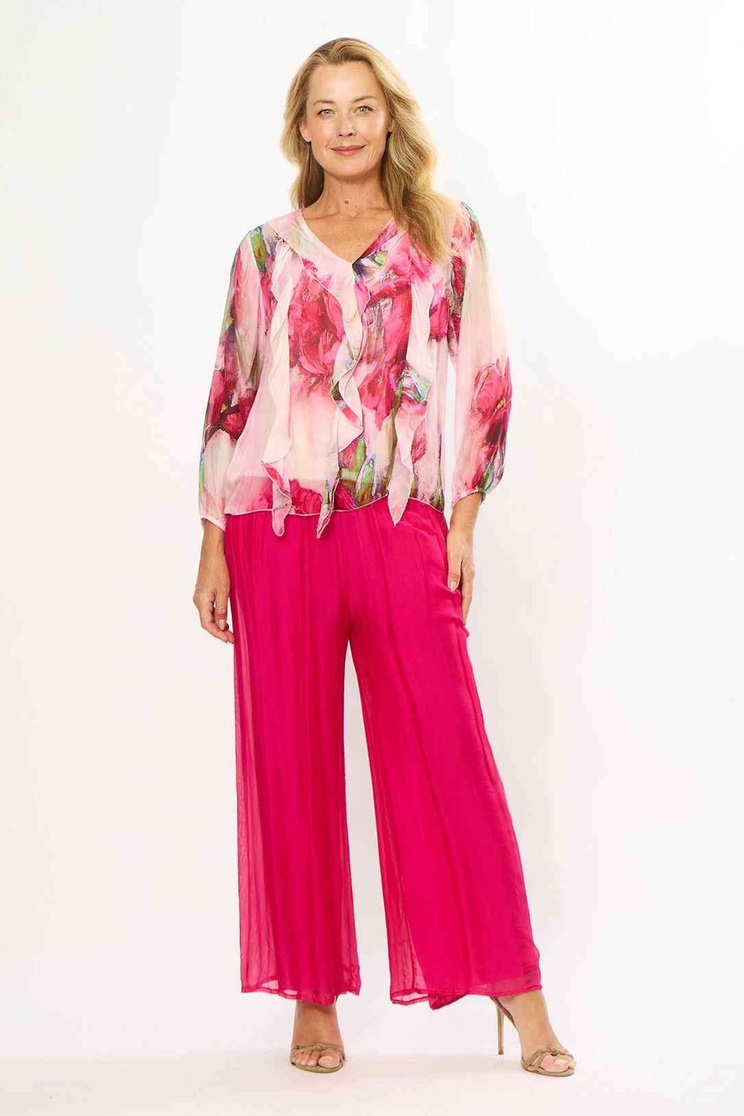 Fuchsia Bloom Silk Blend Set Main image